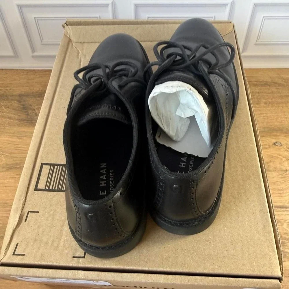 Cole Haan black leather Oxford shoes men's size 11